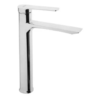 Смеситель для раковины zein z3773, однорычажный, высота излива 22.5 см, хром