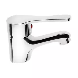 Смеситель для раковины zein z50152, однорычажный, картридж 35 мм, с подводкой, хром