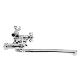 Смеситель для ванны roegen rp120b, двухвентильный, цинк, хром