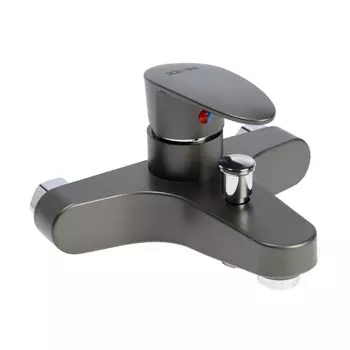 Смеситель для ванны zein z3675, однорычажный, без душевого набора, графит