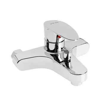 Смеситель для ванны zein z3677, однорычажный, без душевого набора, abs-пластик, хром