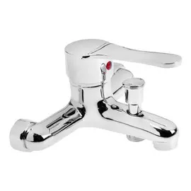 Смеситель для ванны zein z0152, картридж 35 мм, с душевым набором, хром