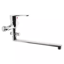 Смеситель для ванны zein z95350152, картридж керамика 35 мм, с душевым набором, хром