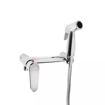 Смеситель с гигиеническим душем zein z4053, картридж керамика 35 мм, цинк, хром