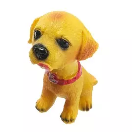 Собака на панель авто, качающая головой, сп3