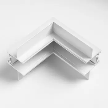 Соединитель встраиваемый для шинопровода ultra (потолок-стена) белый 5х5 см