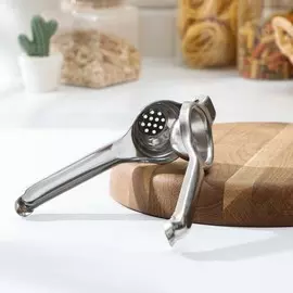 Соковыжималка ручная juice, нержавеющая сталь, цвет хромированный