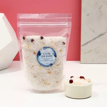 Соль для ванны с календулой и можжевеловой ягодой, 400 г, чистое счастье