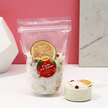 Соль для ванны с апельсином, 400 г, чистое счастье