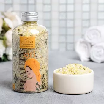 Соль для ванны с лепестками душицы beauty girl, 370 г, beauty fox