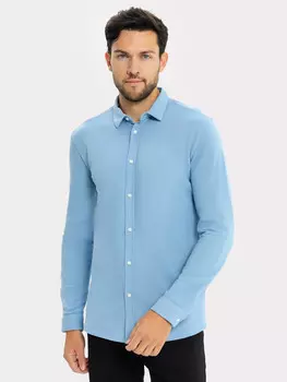 Сорочка мужская в джинсово-синем цвете