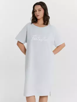 Сорочка ночная женская голубая