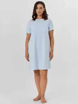 Сорочка ночная женская голубая в клетку