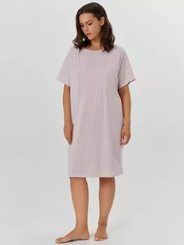 Сорочка ночная женская розовая с принтом