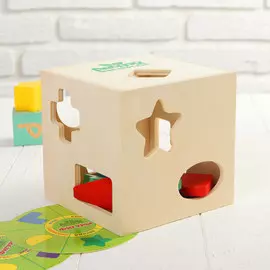 Сортер бизикуб деревянный