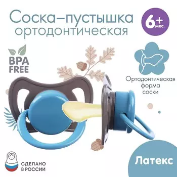 Соска - пустышка латексная ортодонтическая крошка я