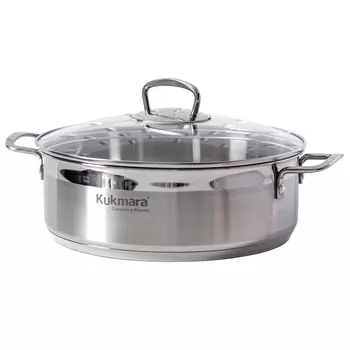 Сотейник 26см 4,0л стеклянная крышка