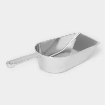Совок для сыпучих продуктов, h=30.5 см, алюминий, серебристый