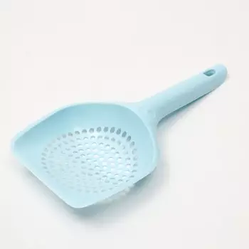 Совок для туалета с мелкой сеткой, 25 см х 15,5 см, голубой