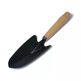 Совок посадочный, длина 30 см, ширина 8.5 см, резная ручка