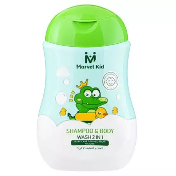 Детский шампунь для волос 2 в 1 marvel kid, 200 мл