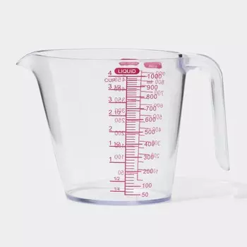 Стакан мерный, 1 л, 191113 см, цвет прозрачный