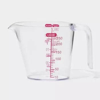 Стакан мерный, 250 мл, 13,588,7 см, цвет прозрачный