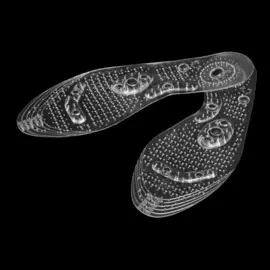 Стельки для обуви, универсальные, с магнитами, массажные, дышащие, р-р ru до 41 (р-р пр-ля до 42), 26.5 см, пара, прозрачные