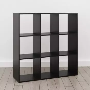 Стеллаж куб-9 1066х330х1066 черный матовый