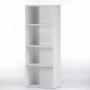 Стеллаж лофт 1300 4 ниши, 1284х244х500, белый