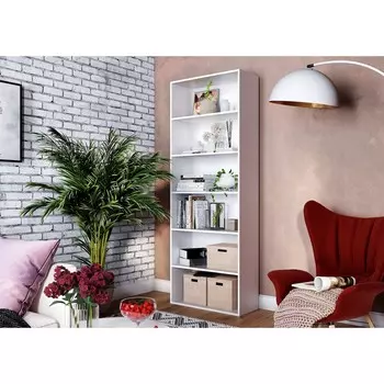 Стеллаж лофт, 700х300х1900, белый