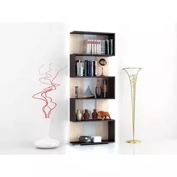 Стеллаж ромео-1 700x250x1800 венге/дуб молочный