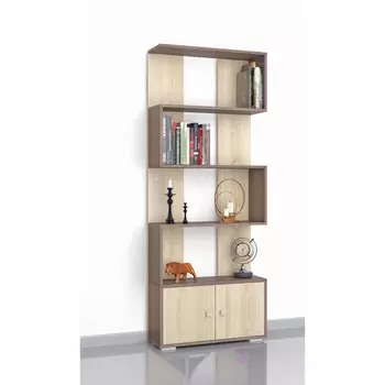 Стеллаж ромео-2 700x250x1800 ясень шимо темный/дуб сонома