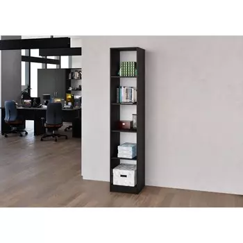 Стеллаж узкий джамп дс 4 черный