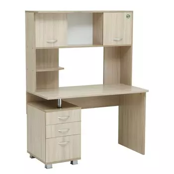 Стол компьютерный максим-1 ясень шимо светлый