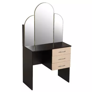 Стол косметический бася, 1550х850х470, венге/дуб молочный