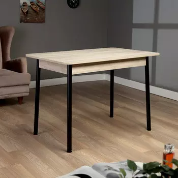 Стол кухонный лион 1, 1100х700х750, дуб крафт серый