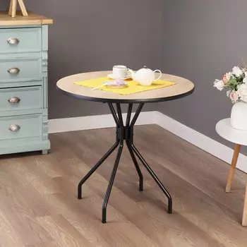 Стол кухонный рунд лдсп 22 мм, 780х780х740, дуб ирландский