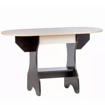 Стол обеденный эко, 620/1235х600х750, венге/дуб молочный