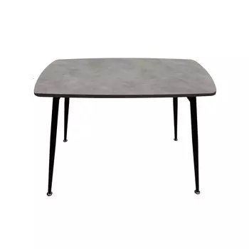 Стол обеденный Брик, ЛДСП Сement, каркас черный