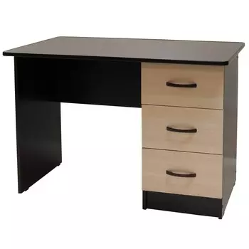 Стол письменный, 1100х600х750, венге фасады/дуб молочный