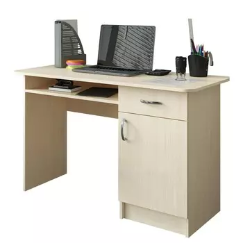 Стол письменный 1200 570 750, дуб молочный