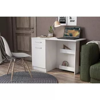 Стол письменный раскладной, 586(1100)х490х740, белый