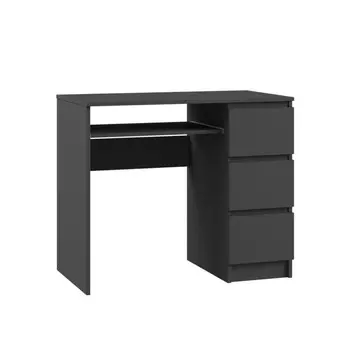 Стол письменный с ящиками мадера, 1050х500х750, графит