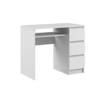Стол письменный с ящиками мадера, 1050х500х750, белый