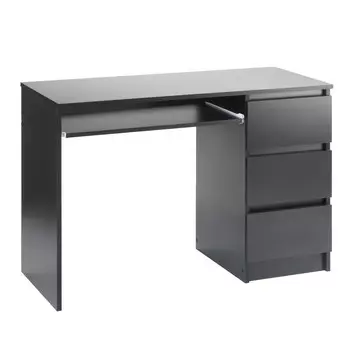 Стол письменный с ящиками мадера, 1050х500х750, черный