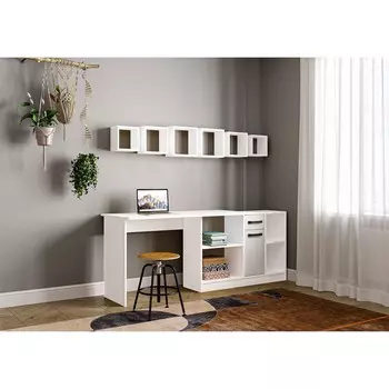 Стол письменный спл-1, 1350х1238х750 белый