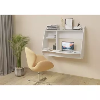 Стол рабочий подвесной смарт, 1000х450х750, белый