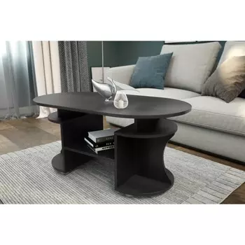 Стол журнальный барон, 1000х480х560, графит