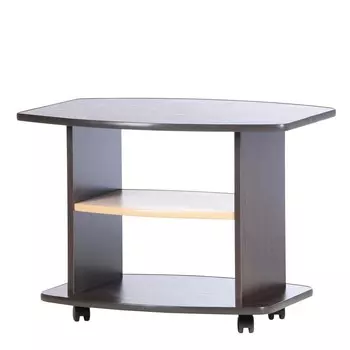 Стол журнальный бочонок, 700х500х545, венге/дуб молочный